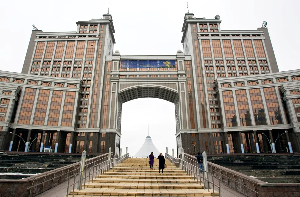 High hopes: KazMunayGaz’s headquarters in Astana.