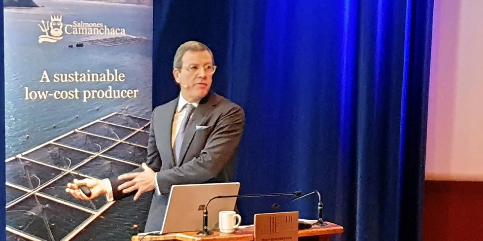 Ricardo Garcia, vice president of Salmones Camanchaca and CEO of Pesquera Camanchaca.