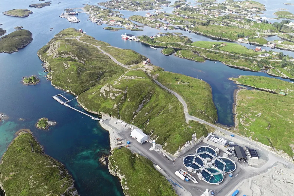 Bue Salmon's pilot facility north of Bergen.