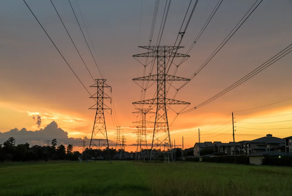 Transmission lines in the US.