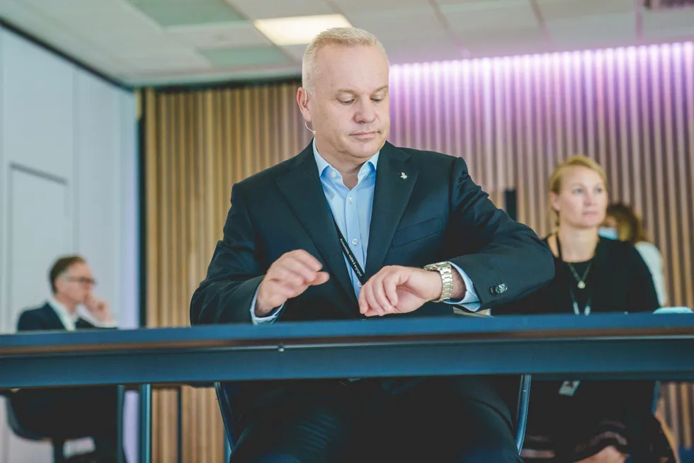 Time out: Equinor chief executive Anders Opedal.