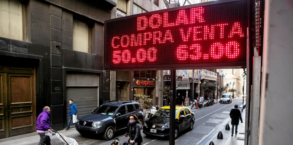 Argentina's currency has taken a hammering.