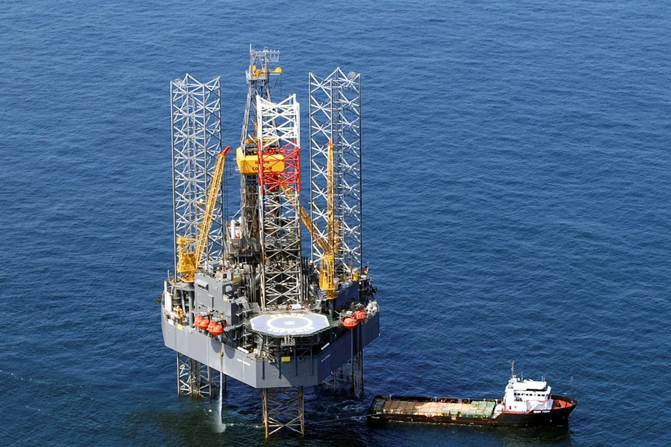 Guyana-bound: the jack-up Ralph Coffman will drill for CGX next year