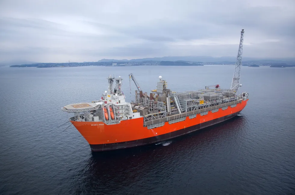 On location: the FPSO at Aker BP’s Skarv field