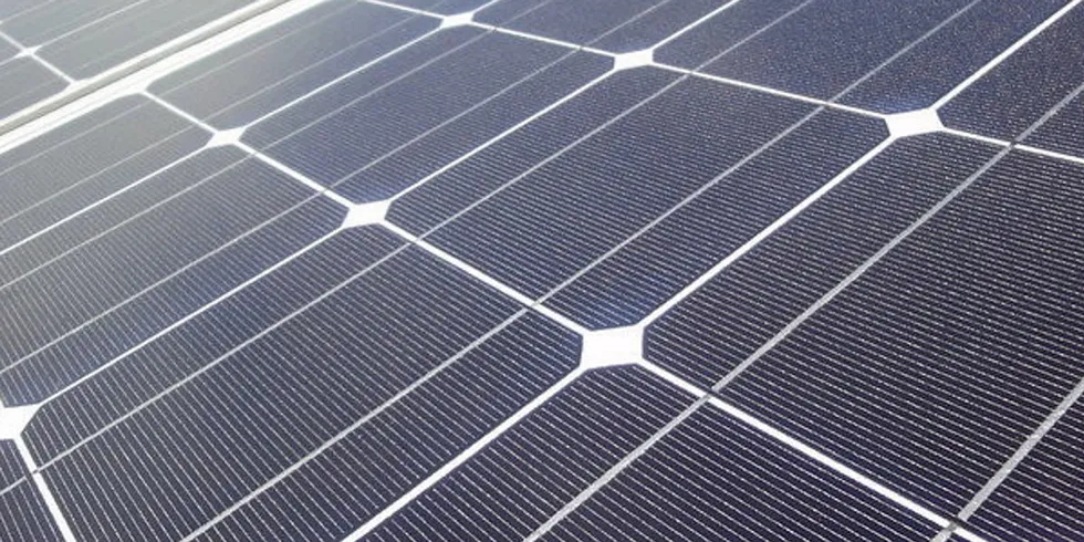 Solar arrays.