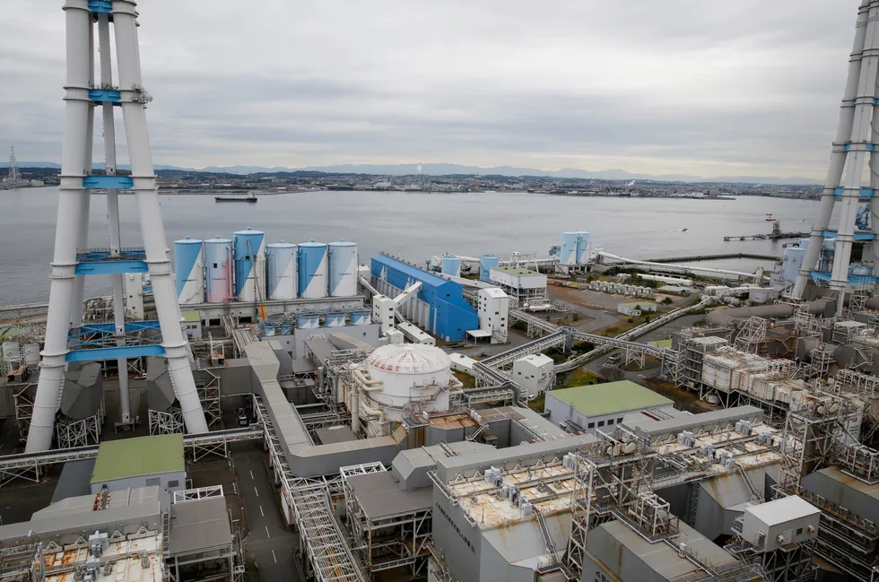 Decarbonisation: Jera's Hekinan thermal power station in Hekinan, central Japan