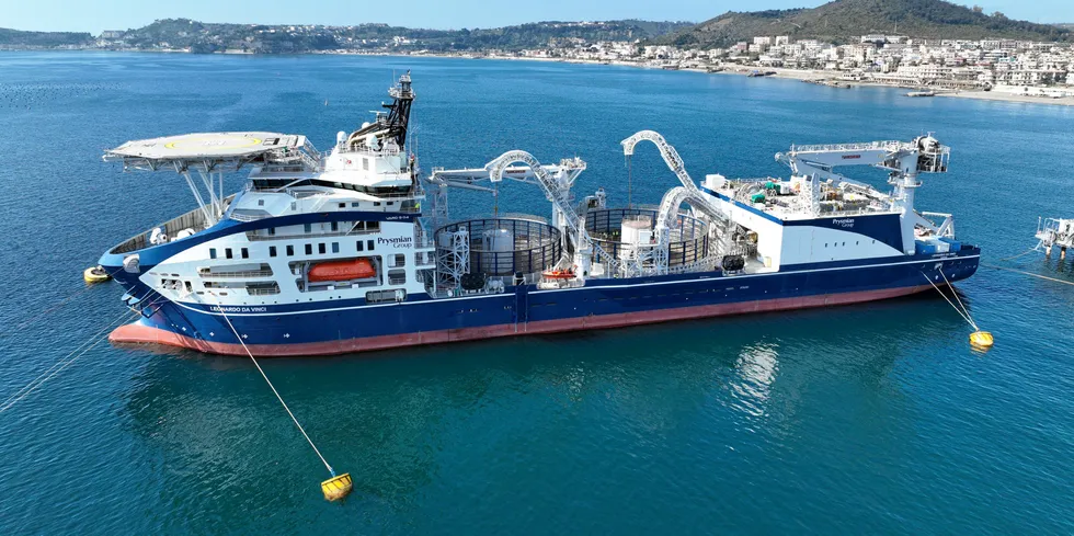 Prysmian's Leonardo da Vinci cable laying vessel