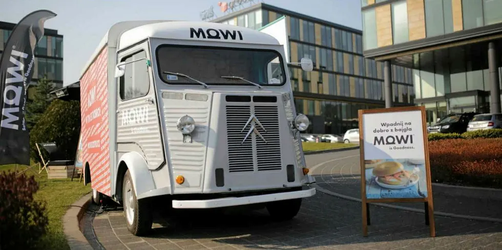 Mowi makes a grand entrance with its brand.