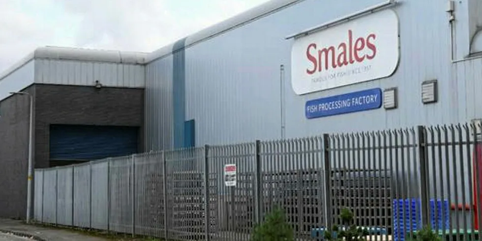 Smales plant, UK. Fish trader Smales.