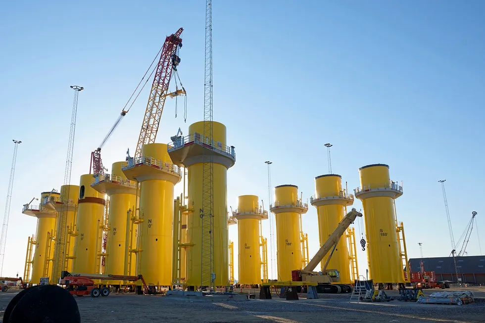 CS Wind Offshore monopile foundations.