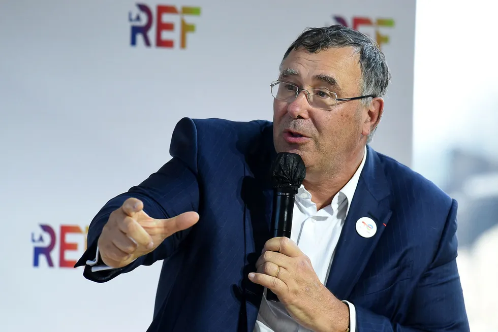 Determined: TotalEnergies chief executive Patrick Pouyanne aims to keep a lid on Mozambique LNG costs.
