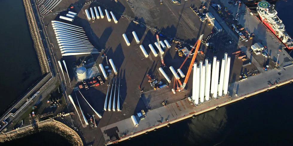 A former offshore oil construction yard, the Port of Nigg has seen investment of some £90m to ready it for North Sea wind project work
