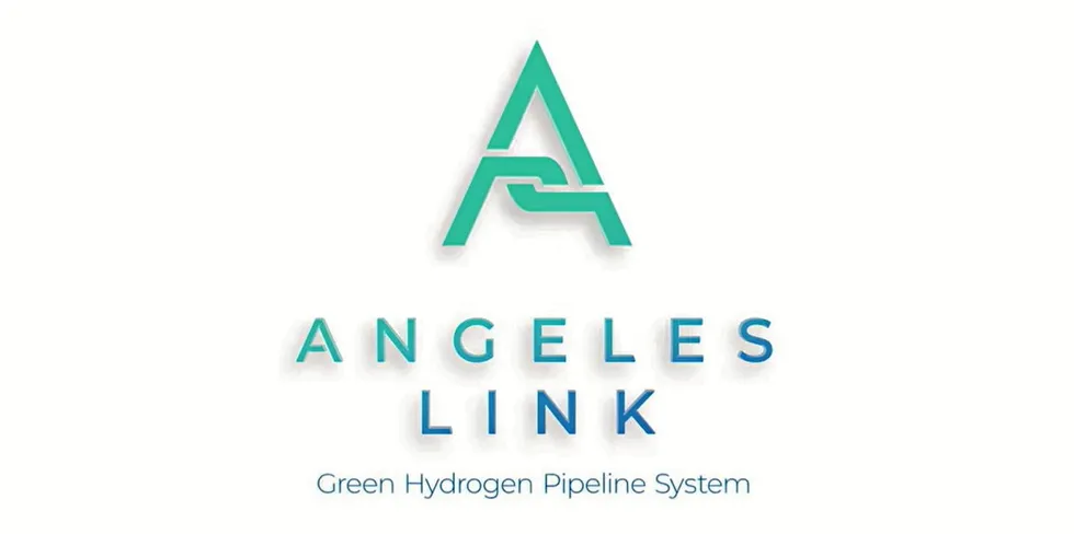 . Angeles Link green hydrogen logo.