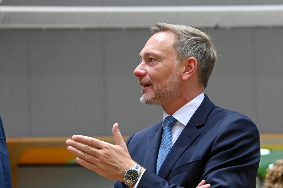 German finance minister Christian Lindner.