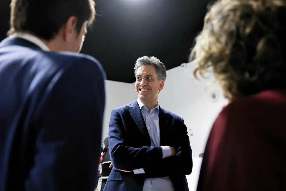 UK energy secretary Ed Miliband.