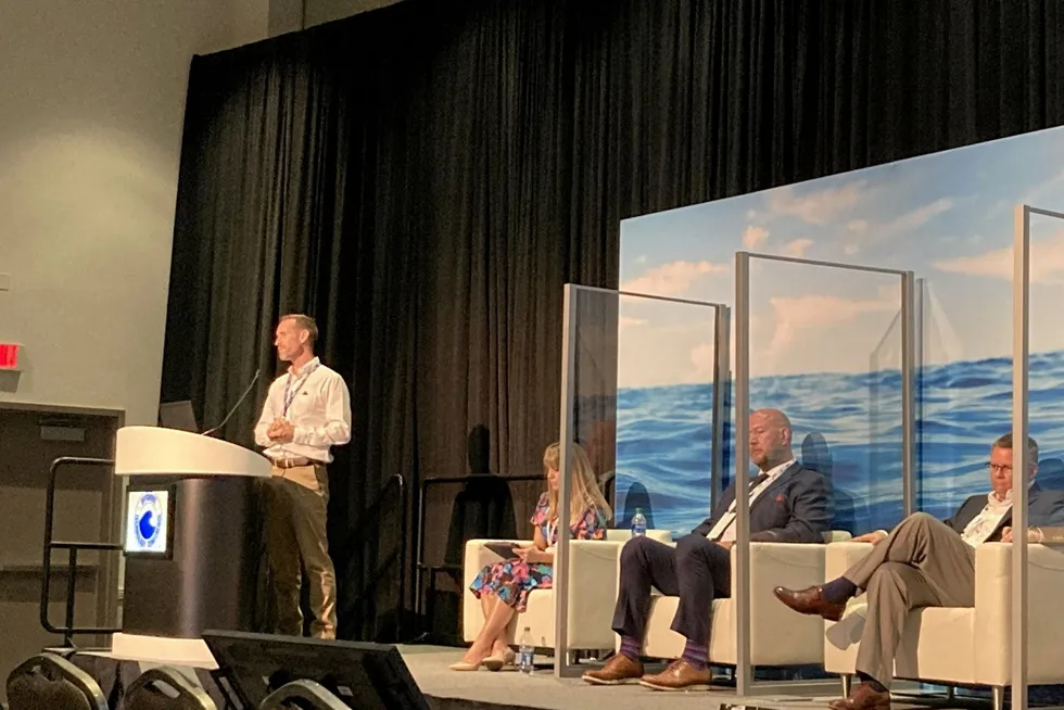 Skills shift: LM Wind Power's James Martin speaks on offshore wind at the Offshore Technology Conference 2021.