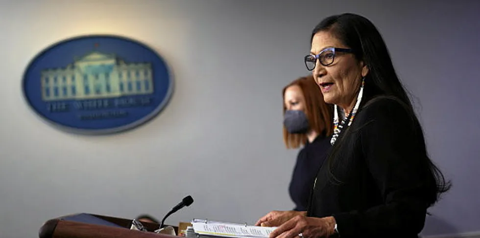 US secretary of interior Deb Haaland