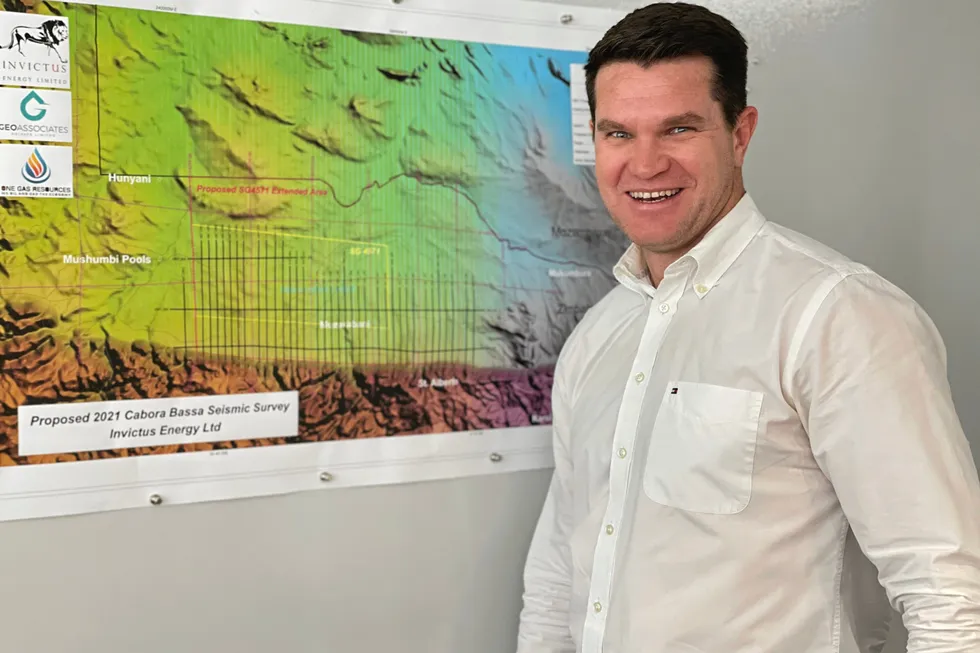 Happy days: Scott Macmillan, managing director of Australian junior Invictus Energy.