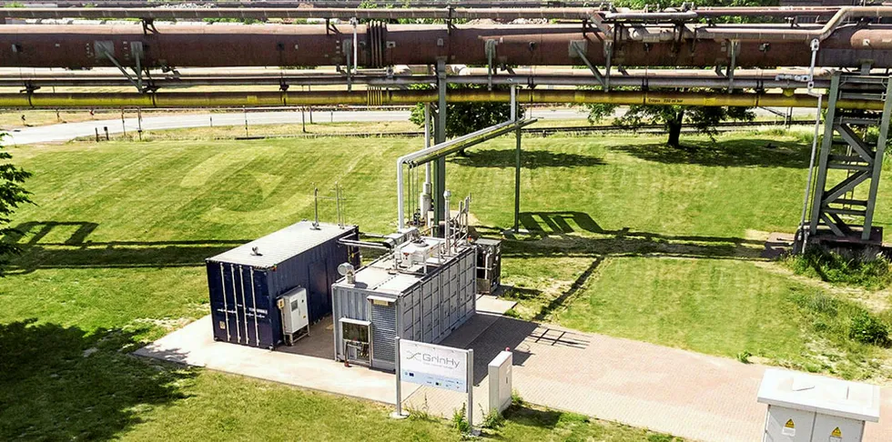 A 150kW Sunfire high-temperature SOE electrolyser integrated with a steel plant in Salzburg, Austria, to utilise its waste heat.