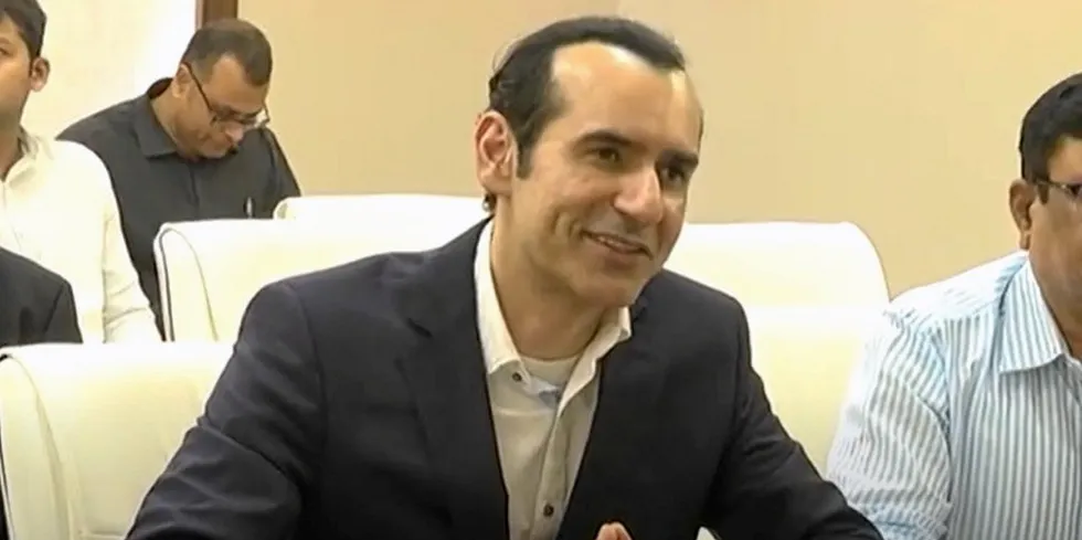 Manish Kumar, CEO of seafood importer The Fishin' Co.