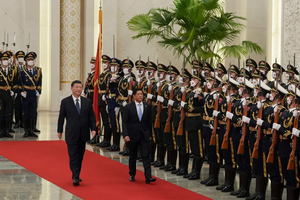 Bilateral talks: China and the Philippines have agreed to resume discussions on joint hydrocarbon exploration and development in disputed waters of the South China Sea.