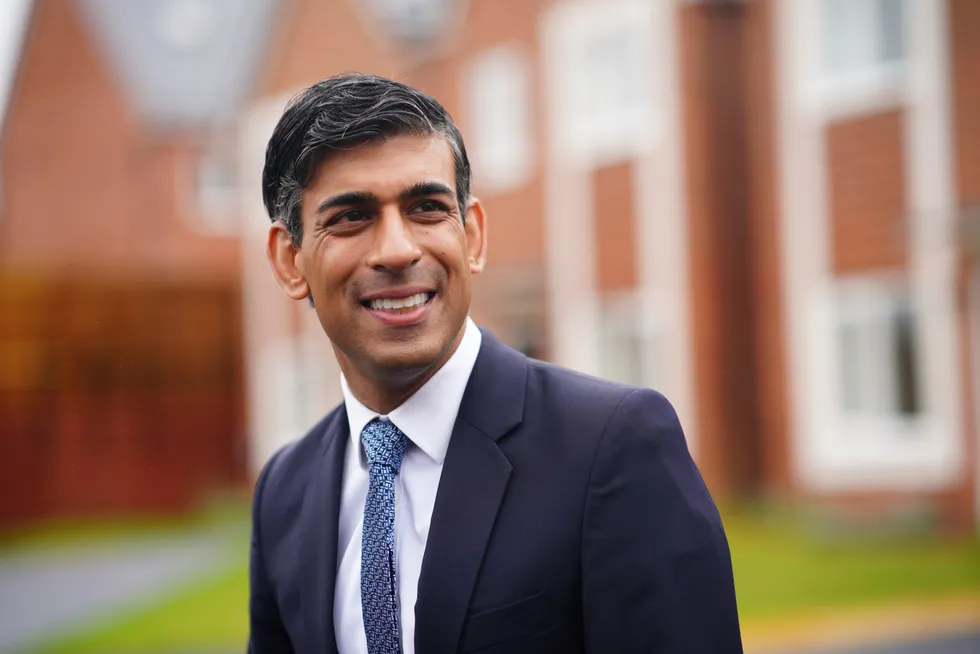 CCS commitments: UK Prime Minister Rishi Sunak.