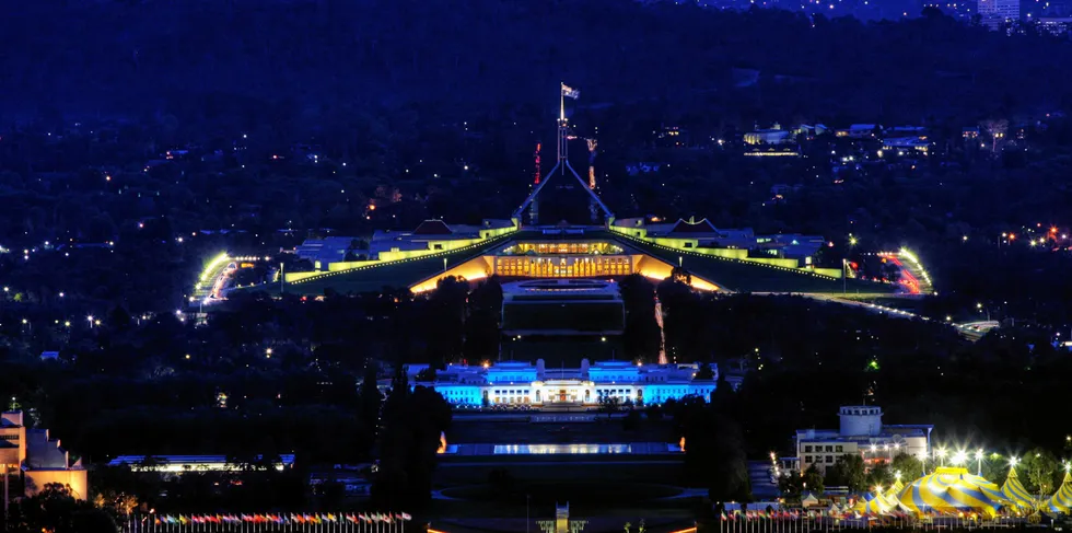 Australian Parliament House for the Federal Government in Canberra.