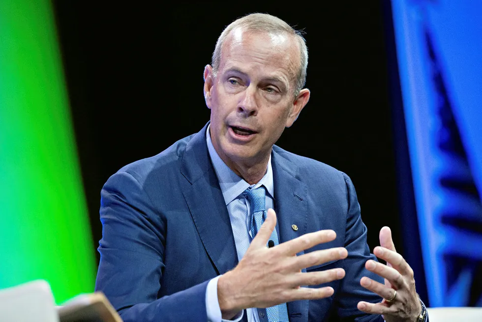 Demand: Chevron chief executive Michael Wirth