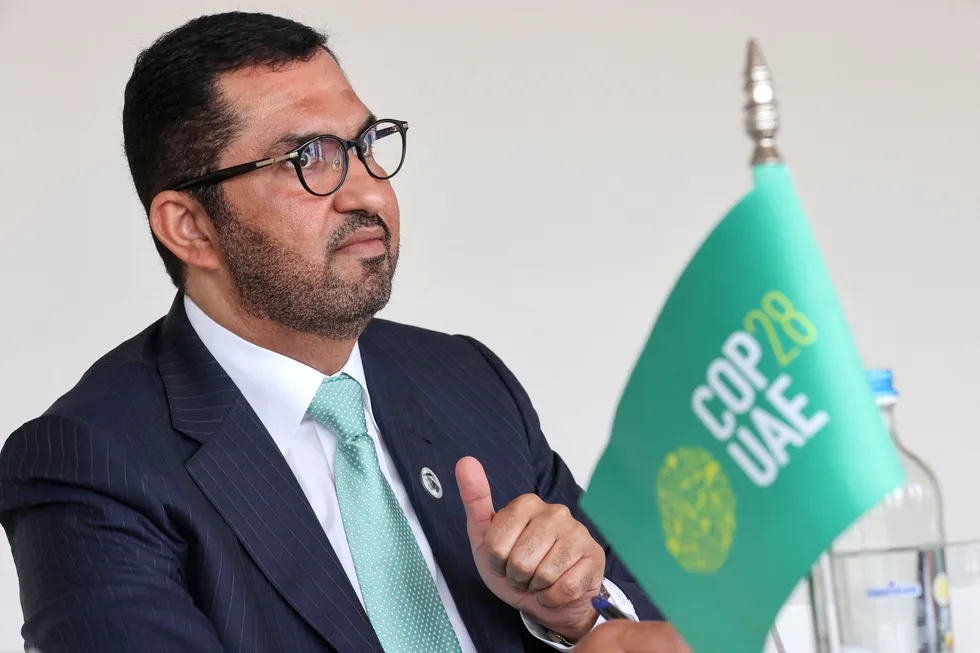 Offshore contract: Sultan Ahmed Al Jaber, chief executive of the Abu Dhabi National Oil Company (Adnoc).