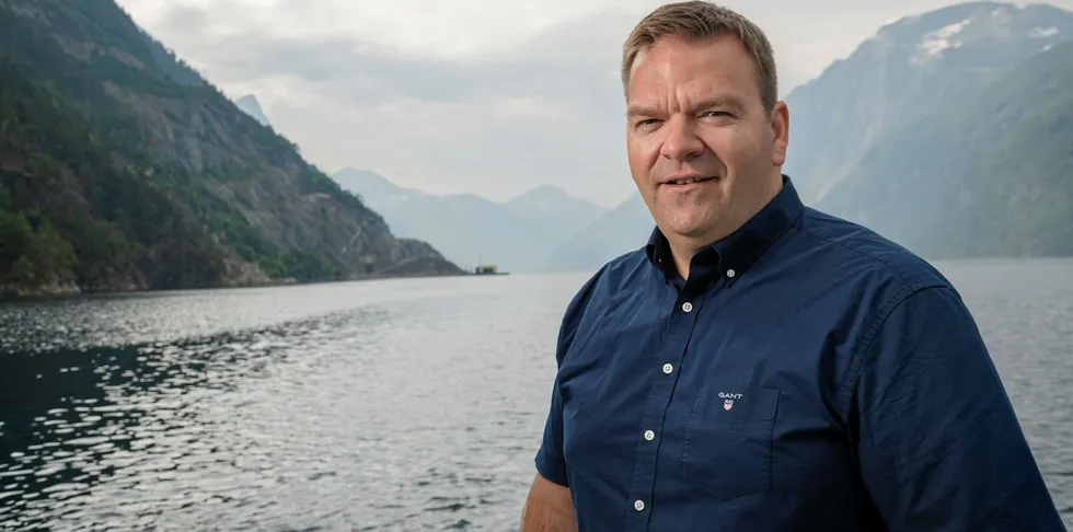 Roger Hofseth, CEO of Hofseth International, is planning to build a land-based salmon farm in Norway.