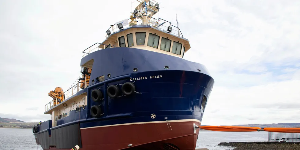 Launched on March 15 by Ferguson Marine (Port Glasgow), the vessel was designed by Macduff Ship Design in partnership with Inverlussa and Scottish Sea Farms.