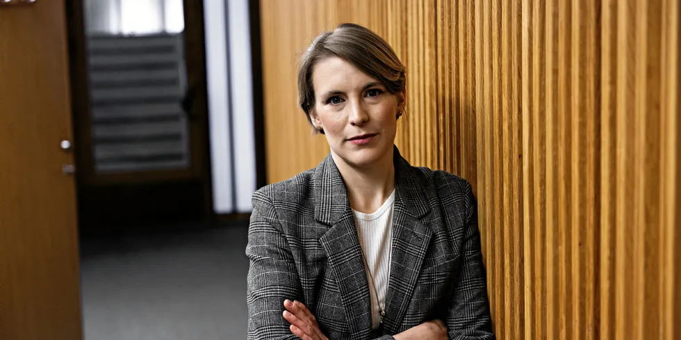 Socialist Left Party MP for Oslo Kari Elisabeth Kaski. The Norwegian government continues to fight over taxation rates for the salmon farming industry.