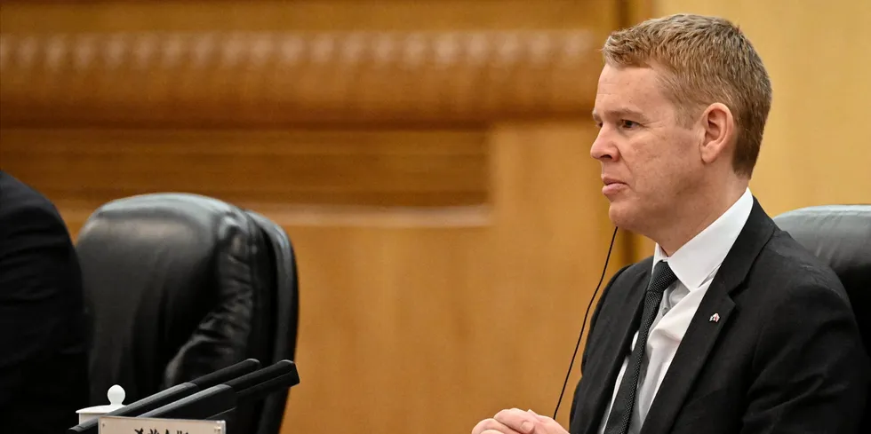 New Zealand Prime Minister Chris Hipkins.
