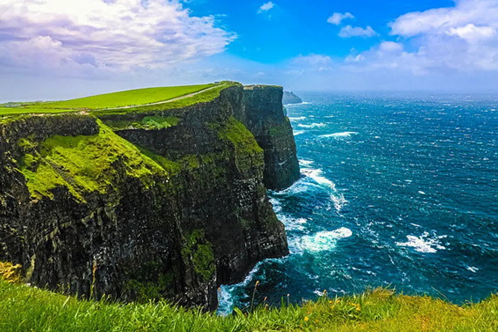 . County Clare's Atlantic shore.