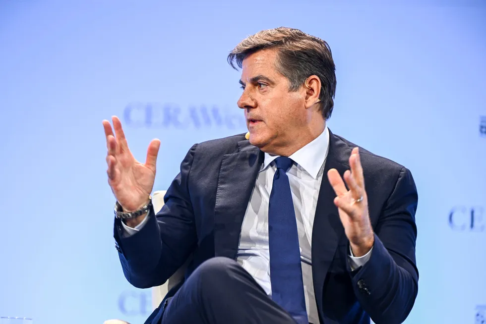Venture Global chief executive Michael Sabel speaks during the CERAWeek by S&P Global energy conference in Houston, Texas, US on 12 March 2025.