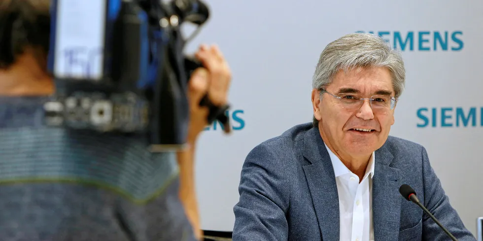Joe Kaeser, chief executive officer of Siemens AG
