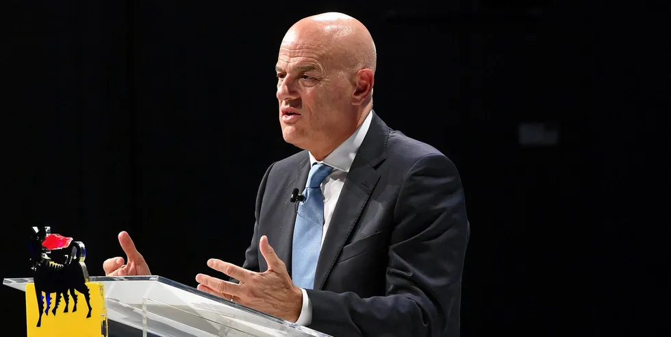Eni CEO Claudio Descalzi