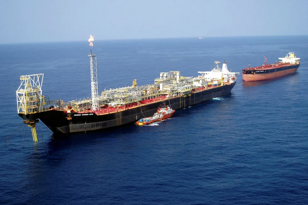 Canadian Natural Resources' Baobab FPSO operates in the Ivory Coast.