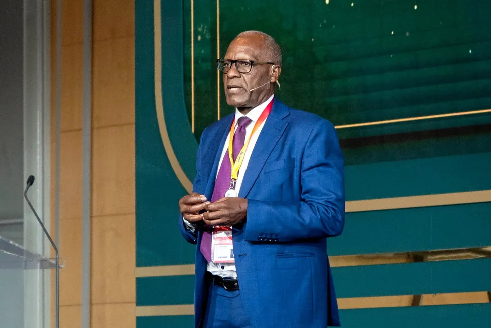 Tom Alweendo, Namibia's Minister of Mines & Energy.