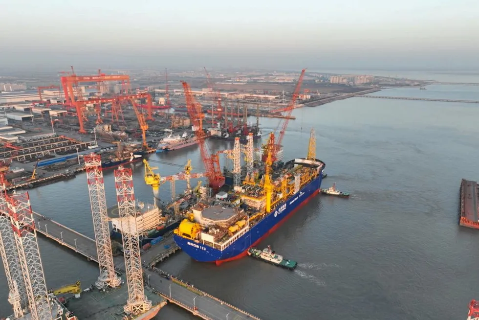 Ready: the Hai Yang Shi You 123 will serve the SK-operated Lufeng 12-3 field development.