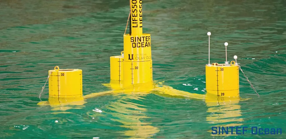 The OO-Star undergoing tank testing