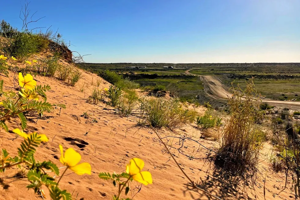 The Cooper basin onshore Australia.