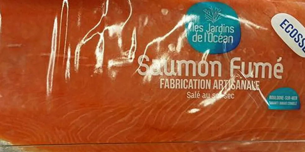 Les Jardins de L'Ocean Scottish smoked salmon.