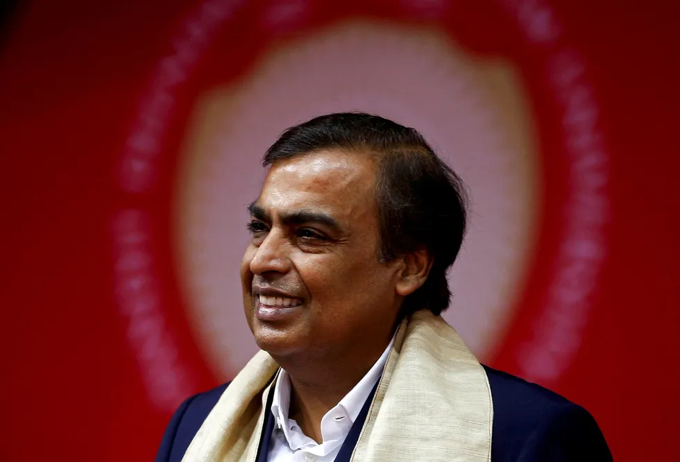 Reasons to be cheerful: Reliance Industies managing director Mukesh Ambani.