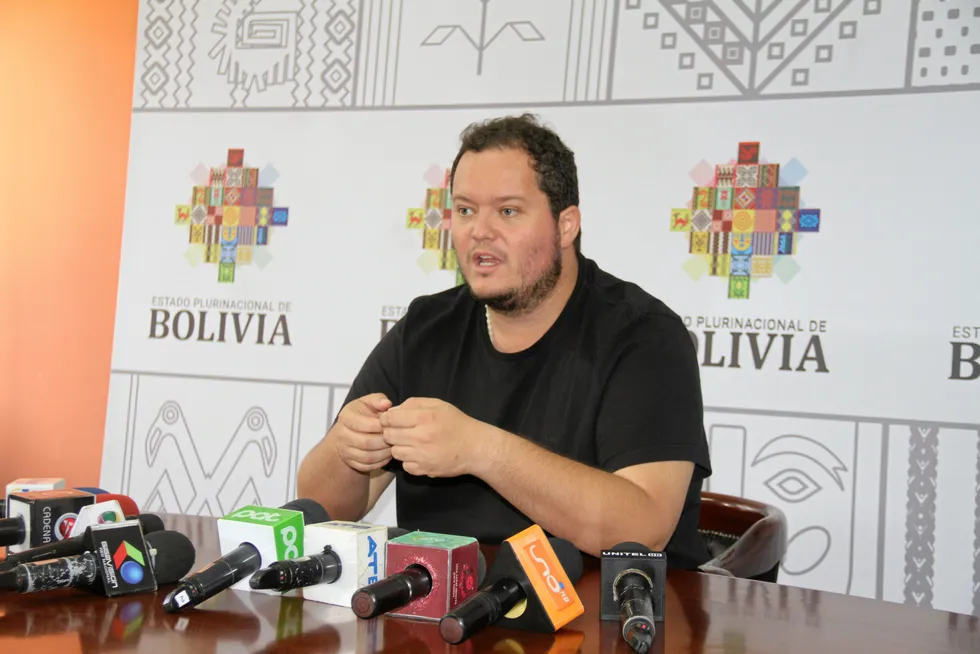 Drilling plans: Armin Dorgathen Tapia, chief executive at YPFB, which partners YPF in the Charagua block