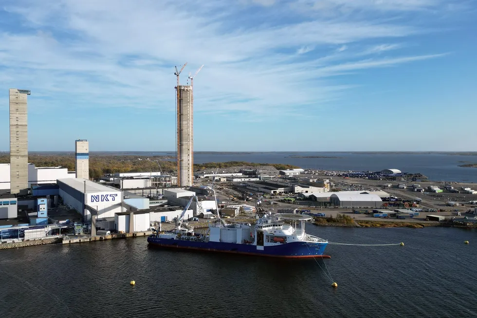 NKT’s factory at Karlskrona, Sweden will be able to produce submarine power cables up to 640kV capacity