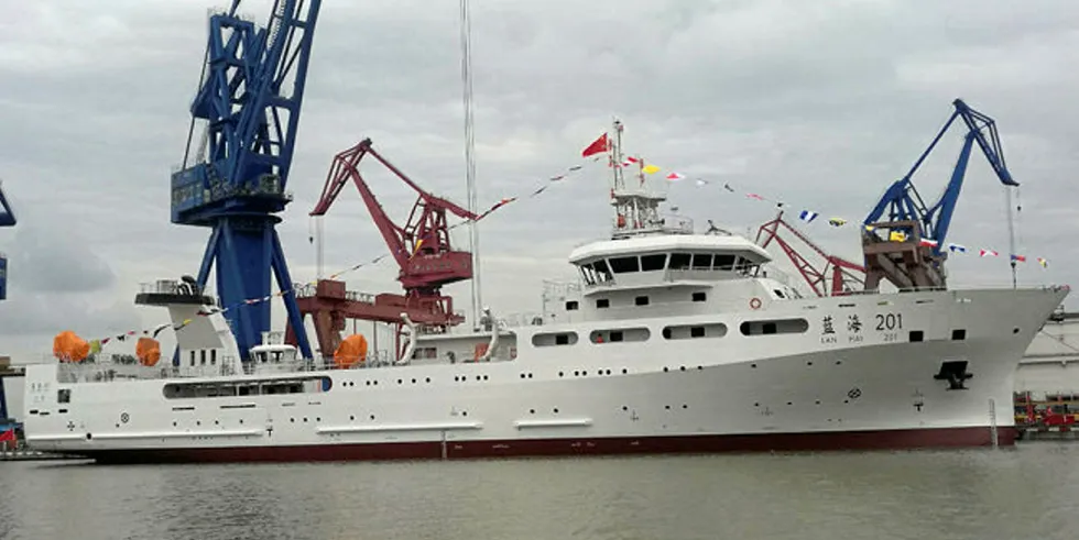 Chinese research vessel.