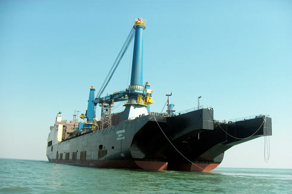 Deep water: Saipem's pipelay vessel Castorone could be involved in the East Med project if the Italian player lands the huge contract