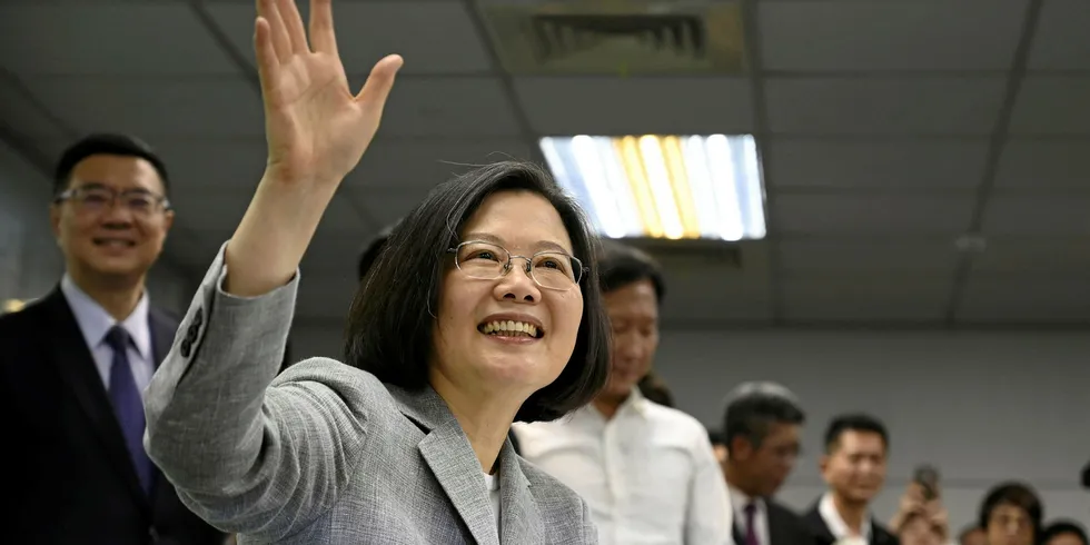 Taiwan's President Tsai Ing-wen.