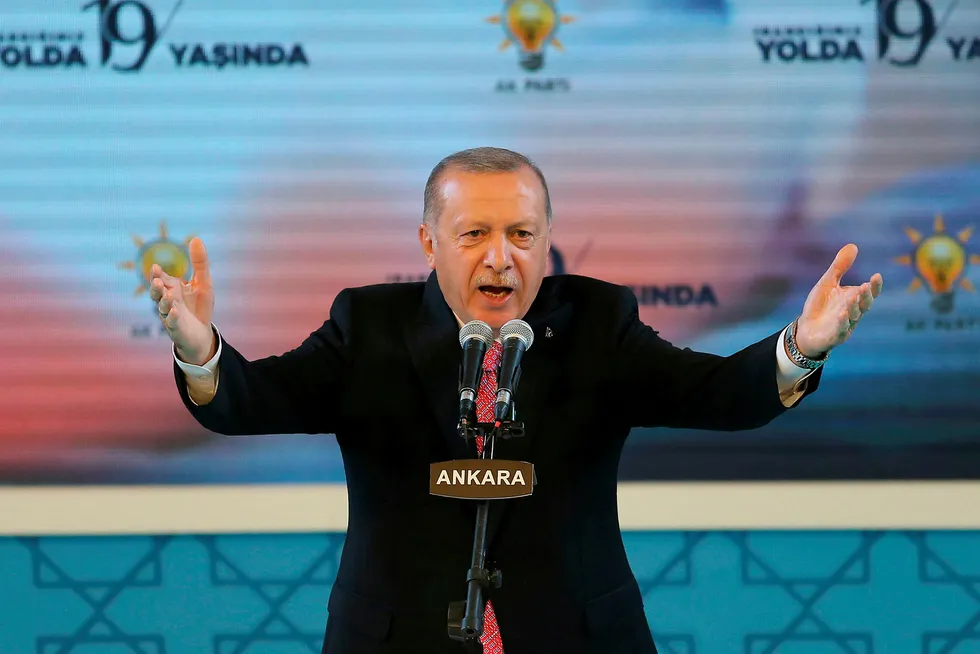 Turkish President Recep Tayyip Erdogan